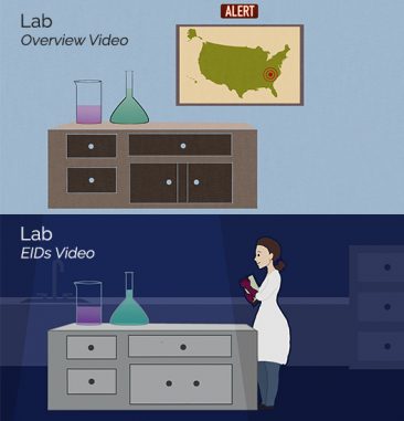 Lab concept art comparison